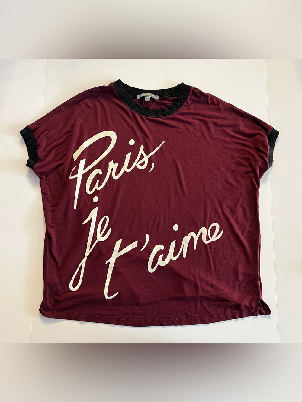 Catherine Malandrino for Design Nation Tee Paris Je T’aime, size XS